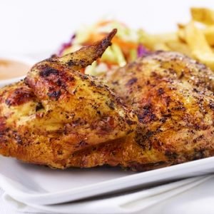 Halve kip menu